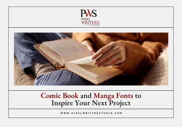 Comic book and manga fonts project cover