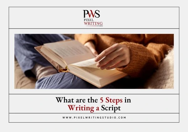 What are the 5 Steps in Writing a Script by Pixel Writing Studio